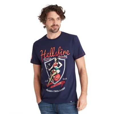 Navy hellsfire t-shirt